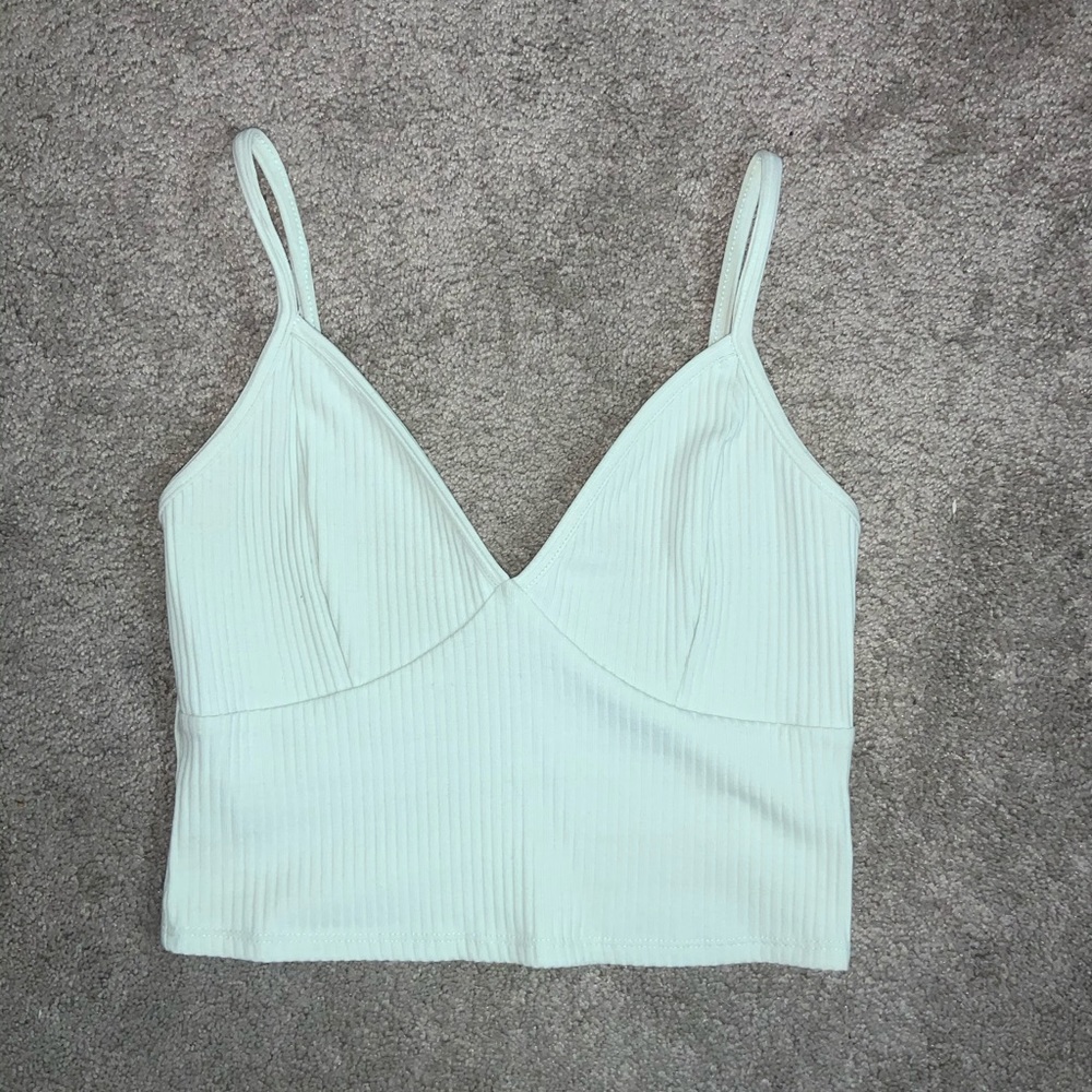 Mint green crop top